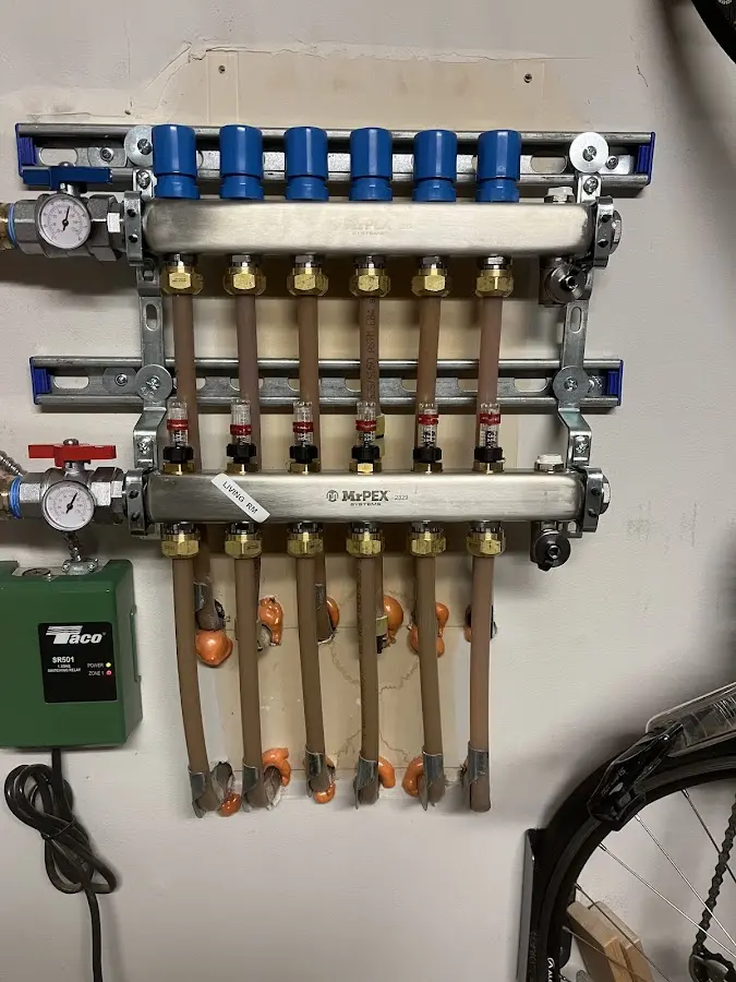 Plumber performing Gas Line Installation at a residential property in Dudley